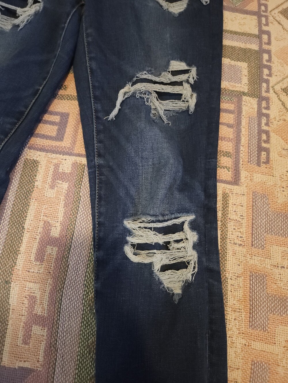 AMERICAN EAGLE Hi-Rise Jegging Distressed Size 8 Regular Women's Skinny Jeans - Picture 5 of 12